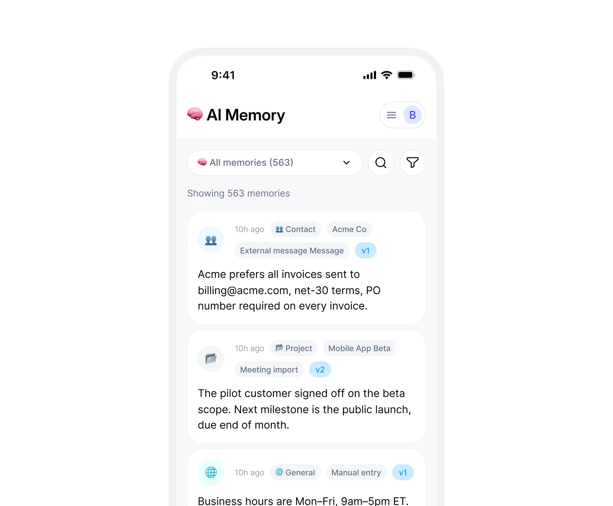 Mémoire AI