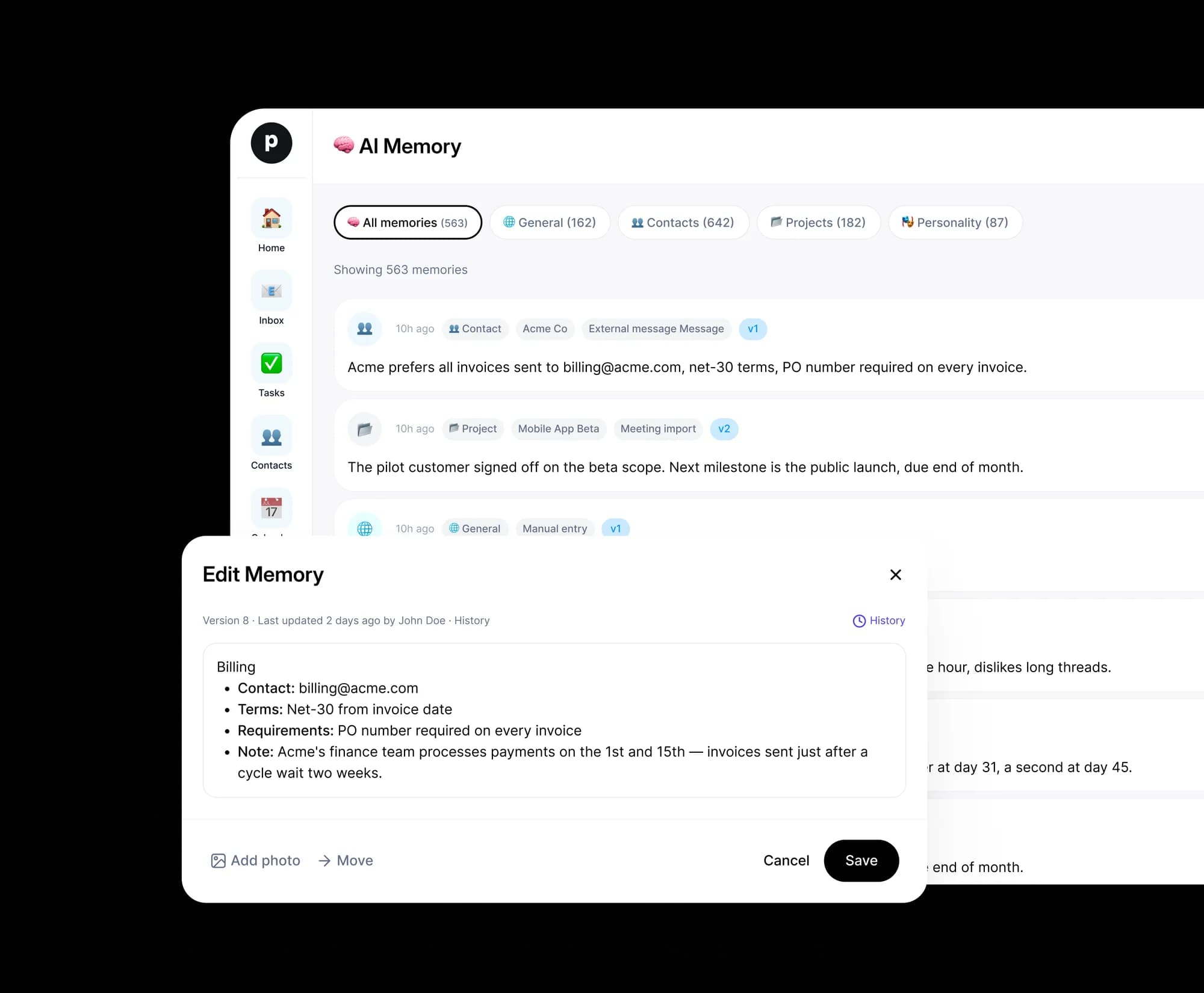 Mémoire AI