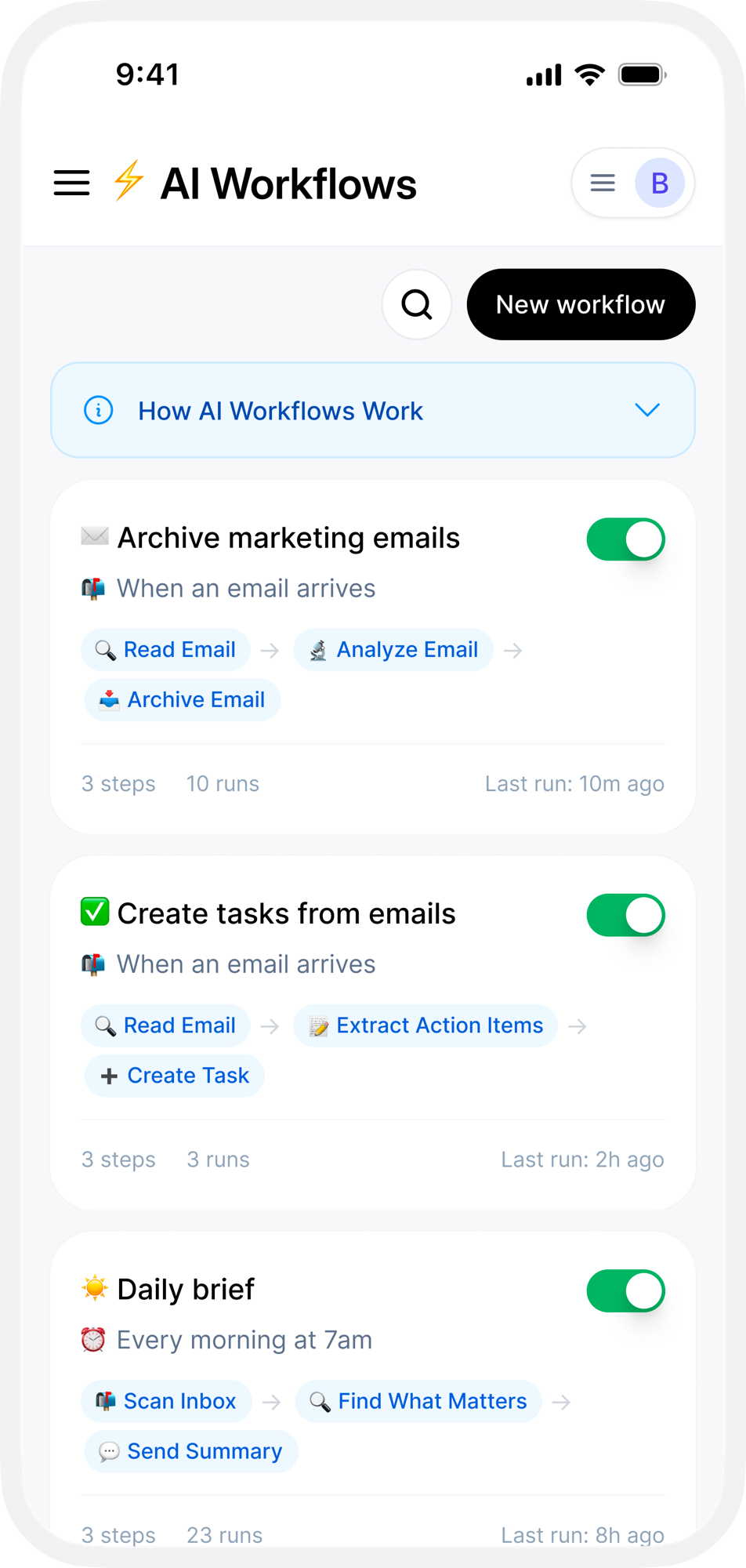 Automate anything with AI Workflows