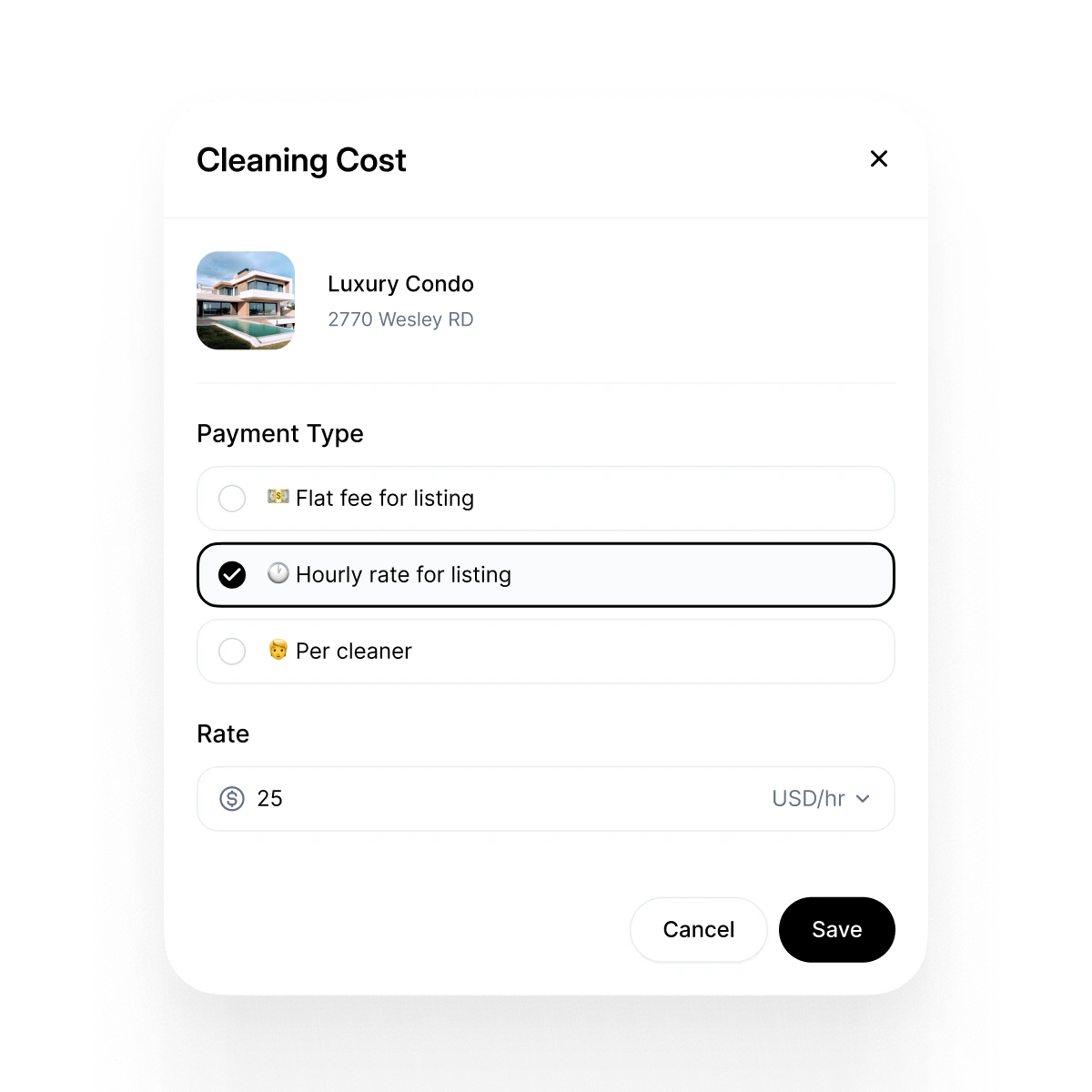 Stündliche Reinigungskosten