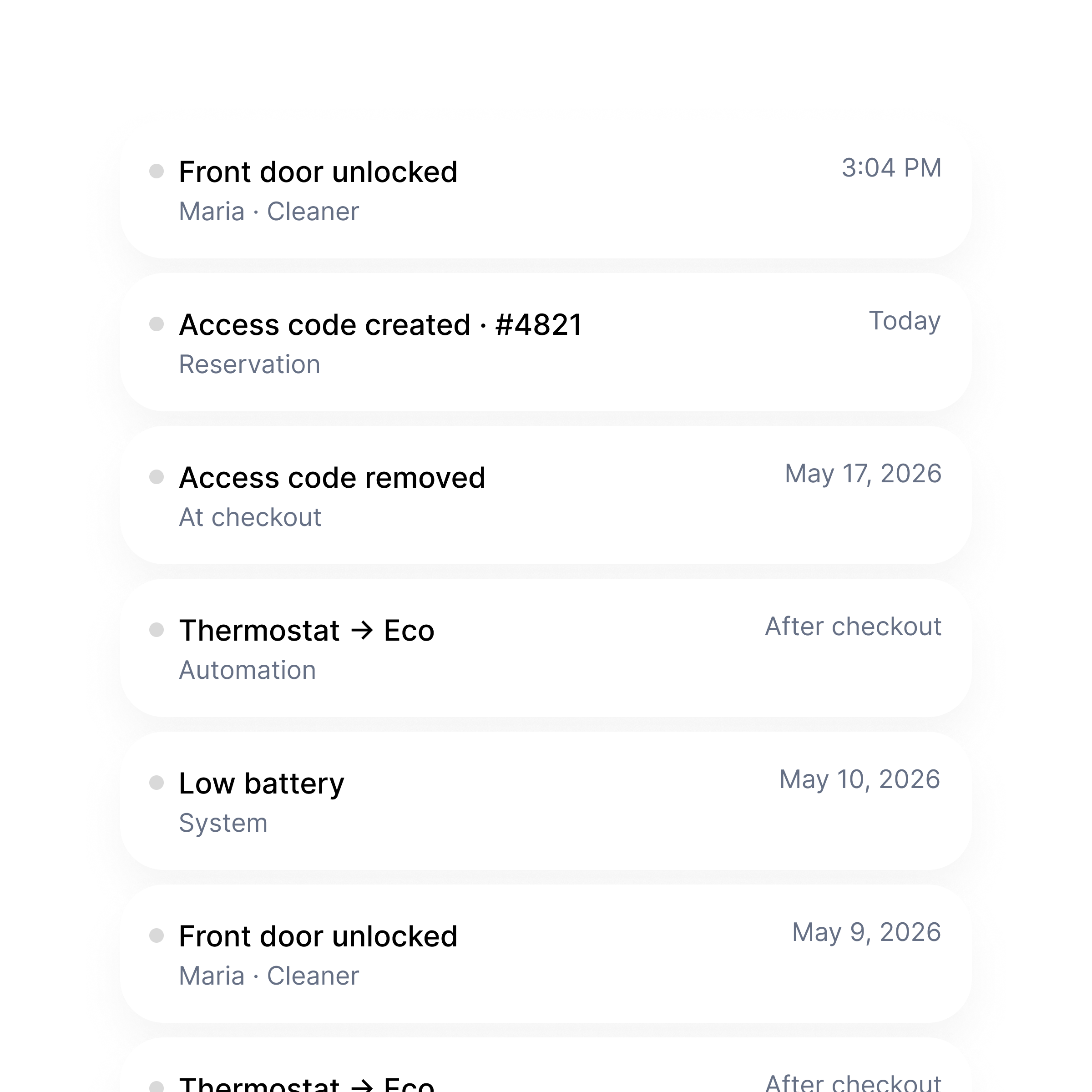 A device history your team can trust